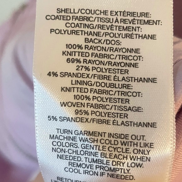 *SOLD* Express Lilac Faux Leather Jacket - Picture 7 of 7